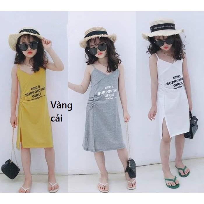 Thời trang trẻ em - Váy đầm bé gái 7kg-40kg, kiểu dây tăng-đơ, thun 100% cotton - SockiMall
