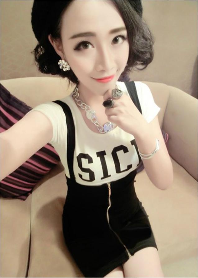 Đầm yếm dây kéo sick Mã: DA3559