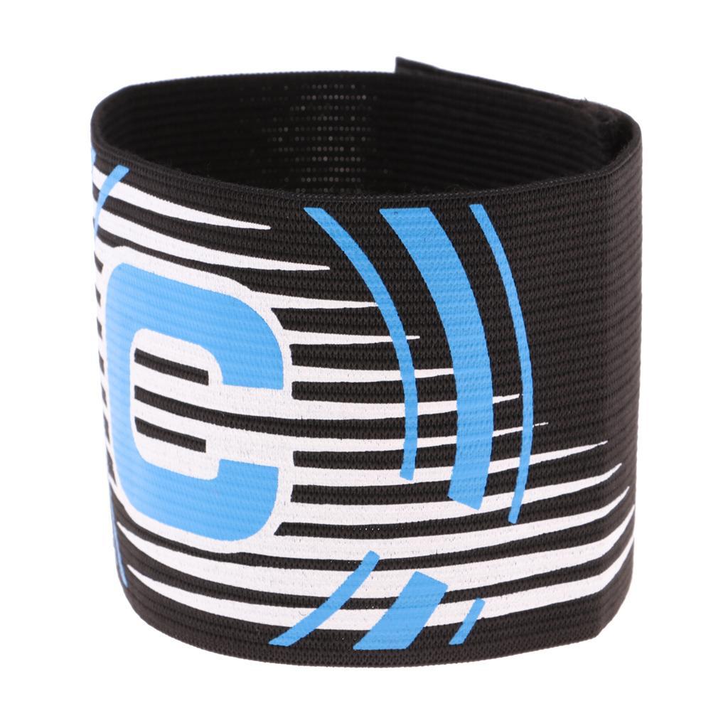 3-5pack Captain Armband Football Soccer Sports Adjustable Arm Bands Black