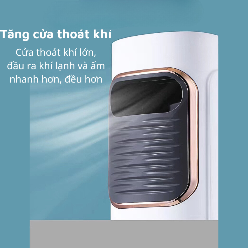 Quạt Điều Hòa Hơi Nước Có Điều Khiển Đèn Led Chuyển Màu, Quạt Phun Sương Tạo Ẩm