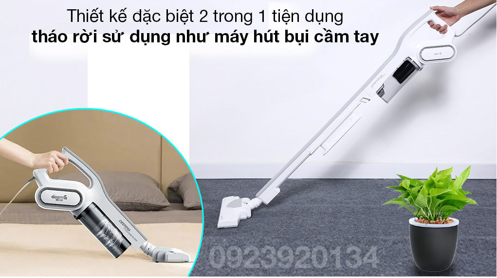 Máy hút bụi cầm tay, siêu khỏe 600w Deerma DX700