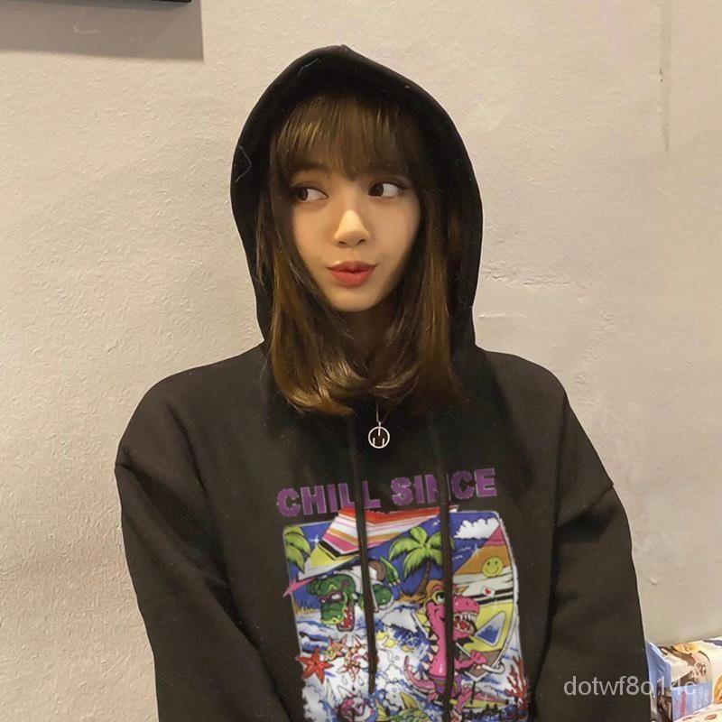 Áo Hoodie CHILL SINCE Lisa Blackpink mặc, áo nỉ dài tay có mũ