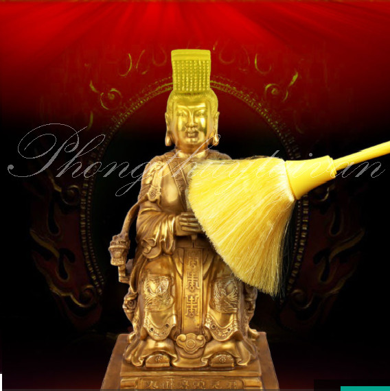 Chổi mini xòe 28cm quét dọn bàn thờ,tượng phật...