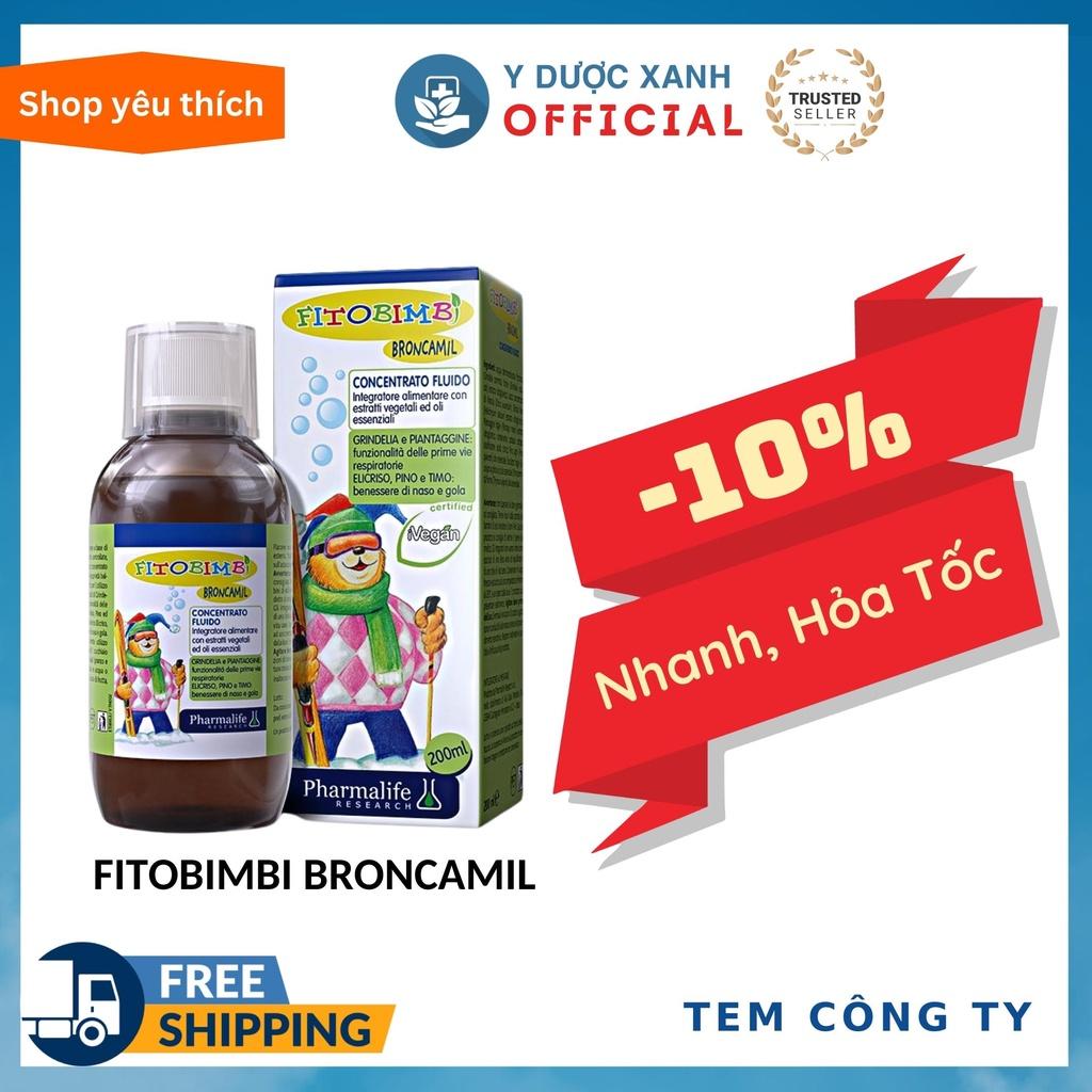 FITOBIMBI BRONCAMIL, 200ml, Siro giảm ho cho bé của Ý - Y Dược Xanh