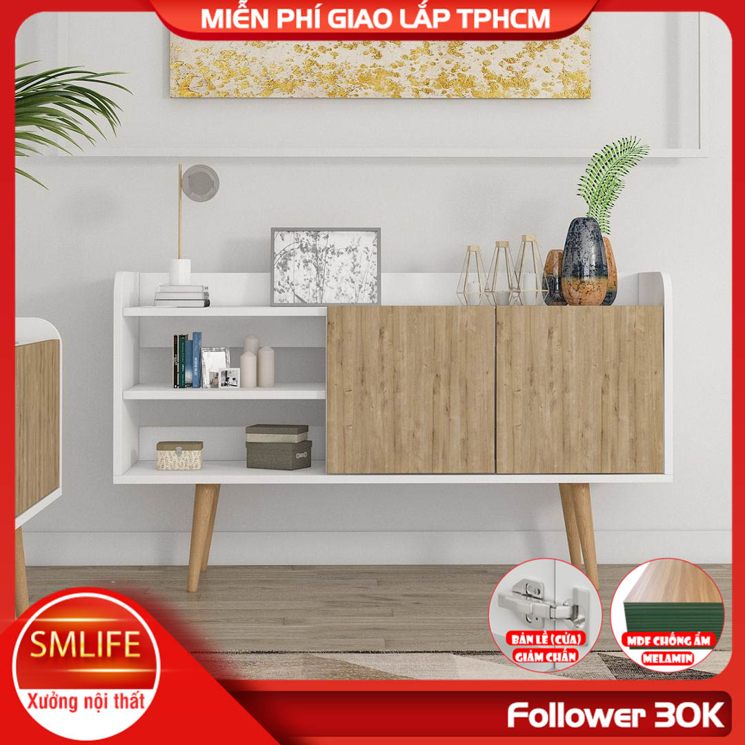 Bàn sảnh ra vào gỗ hiện đại SMLIFE Clowdya