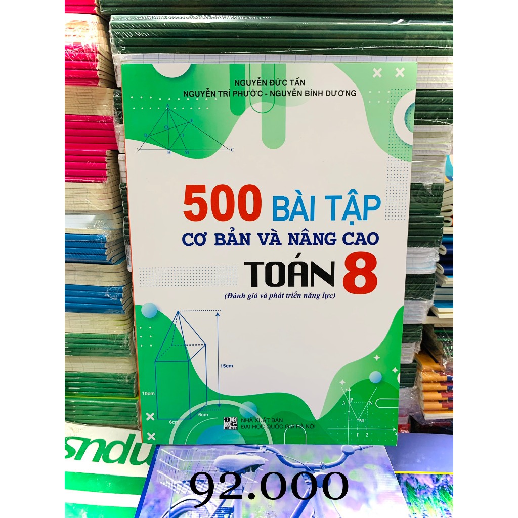 Sách - 500 Bài tập cơ bản và nâng cao Toán lớp 8