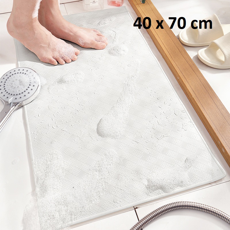Thảm Nhà Tắm rãnh gai, miếng lót chân, nhà vệ sinh, thảm lót sàn nhựa PVC cao cấp chống trơn trượt an toàn