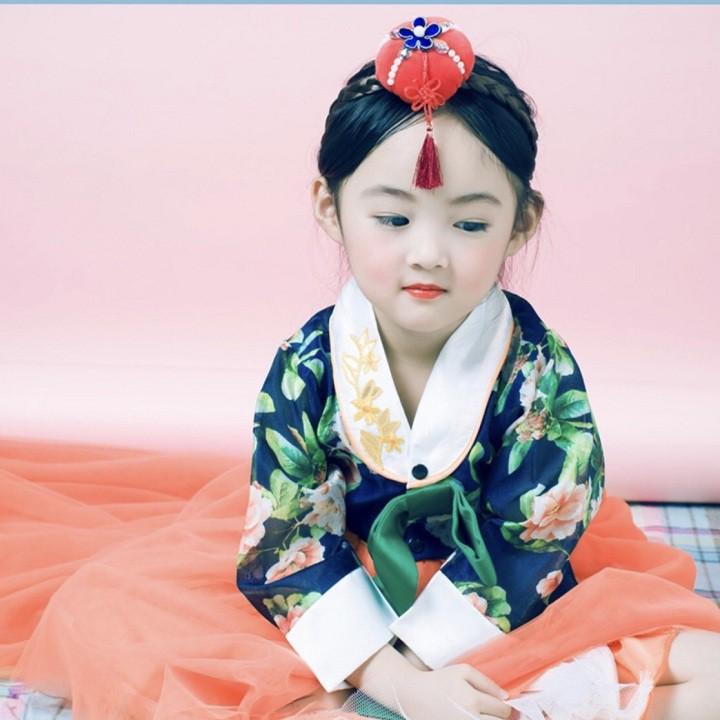 HM0360 - TRANG PHỤC TRUYỂN THỐNG HANBOK HÀN QUỐC CHO BÉ GÁI TÀ DÀI