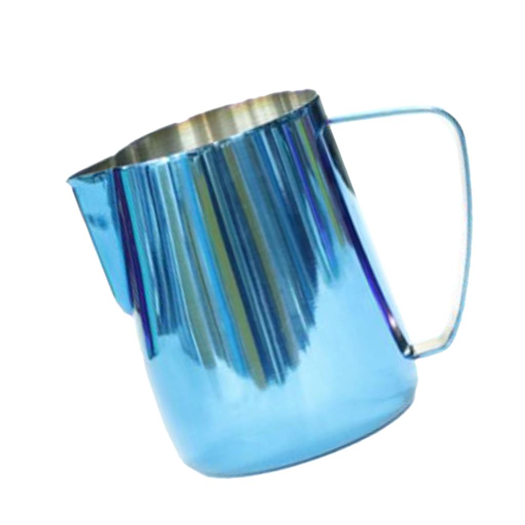 Milk Frothing Pitcher Jug, Stainless Steel, Suitable for Coffee, Latte and Frothing Milk, Coffee Milk Serving Jug for Kitchen Restaurant
