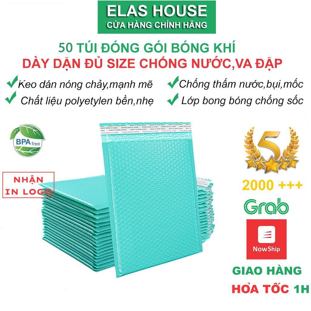 Túi Đóng Hàng, Set 50 Túi Đóng Gói Bóng Khí Xanh Chống Sốc Chống Nước Giá Rẻ Đủ Size