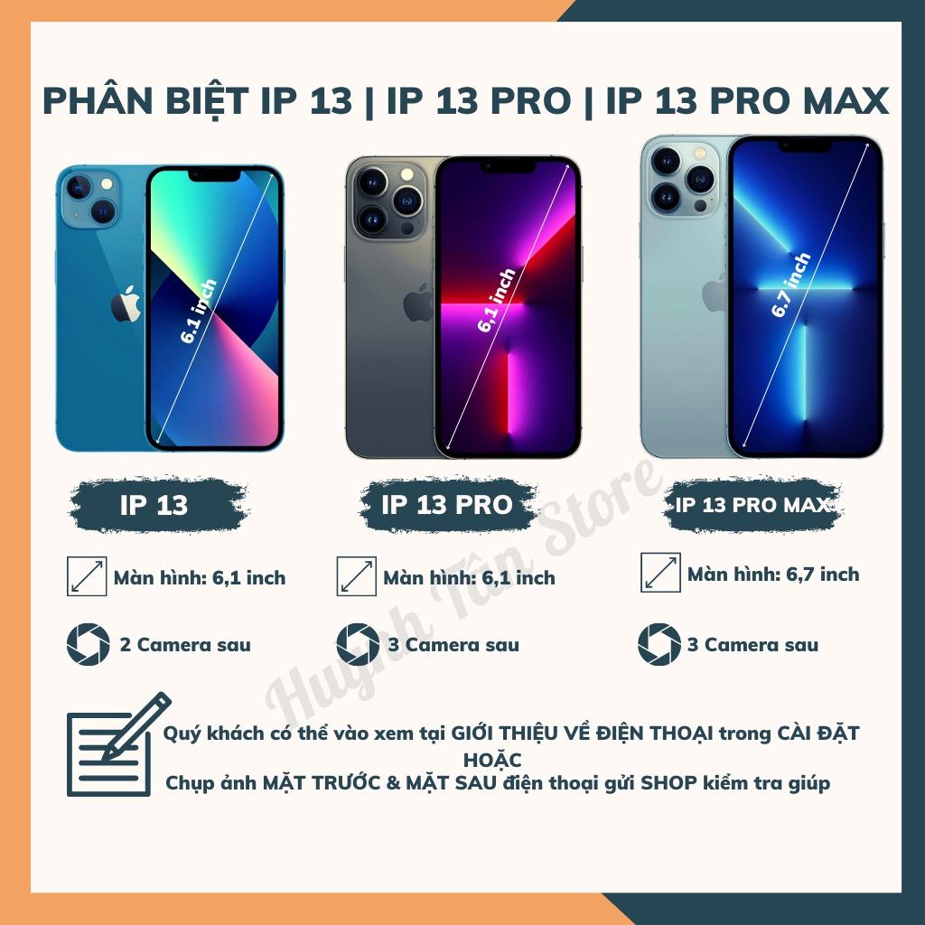 Ốp lưng ip 13 pro max ip 13 pro 13 chống sốc clear color ver 3 trong suốt không ố vàng bảo vệ camera huỳnh tân store