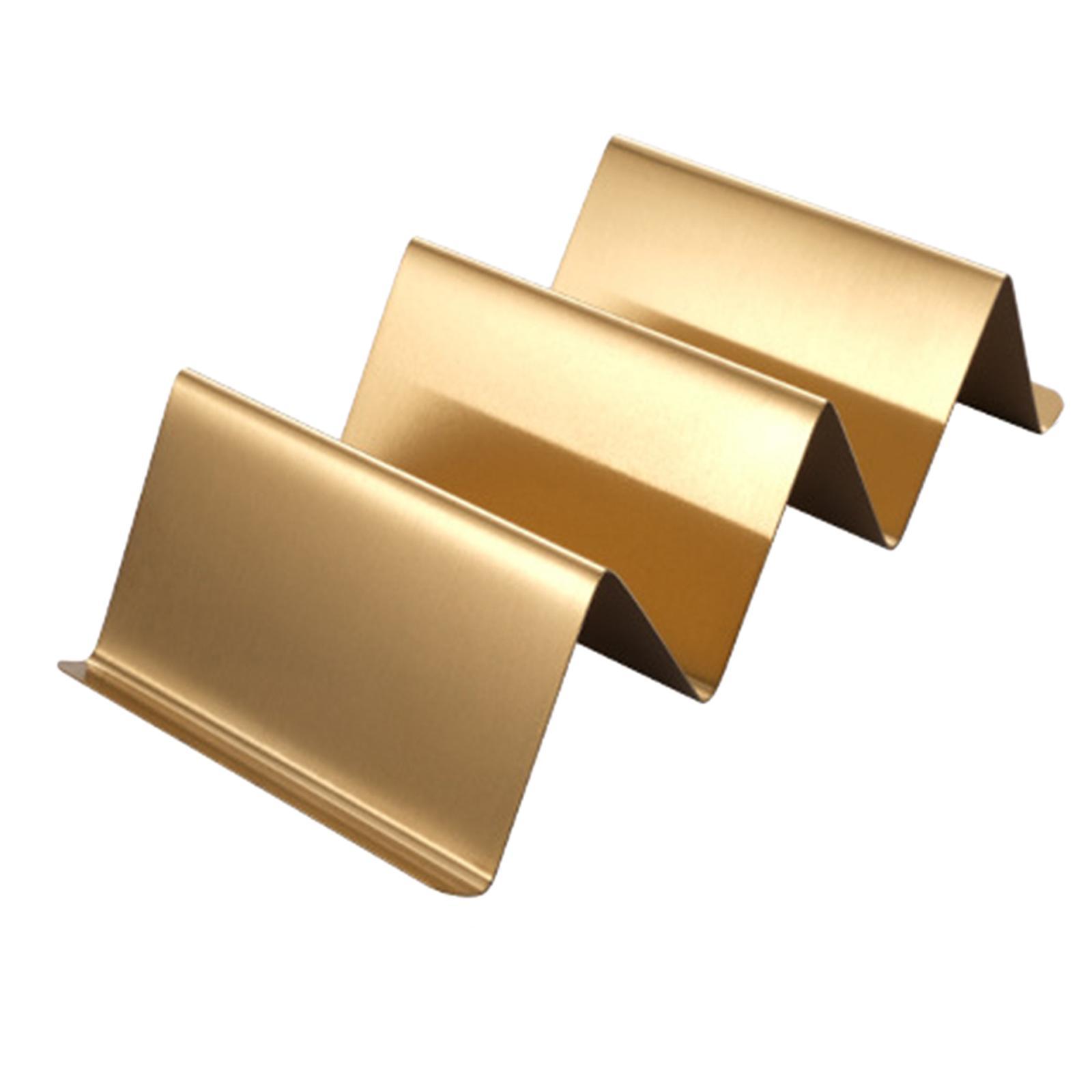 Taco Holder Stackable Stand Tortilla Burrito Tray Gold