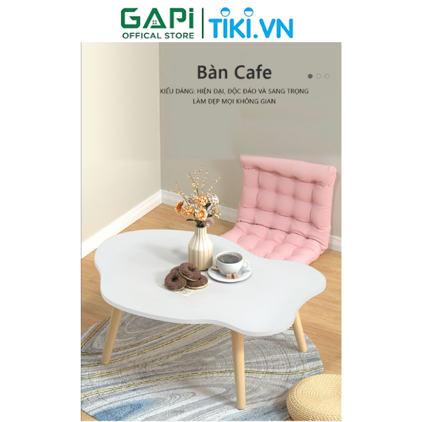 Bàn cafe phòng khách hiện đại hình đám mây xinh xắn thương hiệu GAPI - GP255