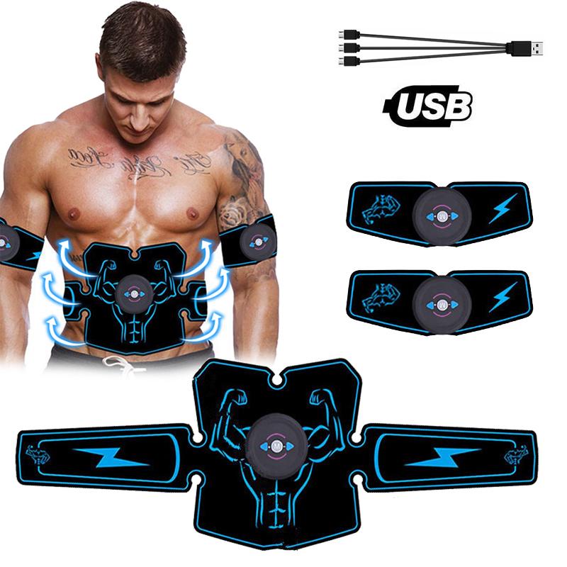 Tập Cơ Bụng Máy Kích Thích Điện USB Sạc Bụng Rung Dây ABS Cơ Huấn Luyện Slim Thiết Bị Tập Thể Dục