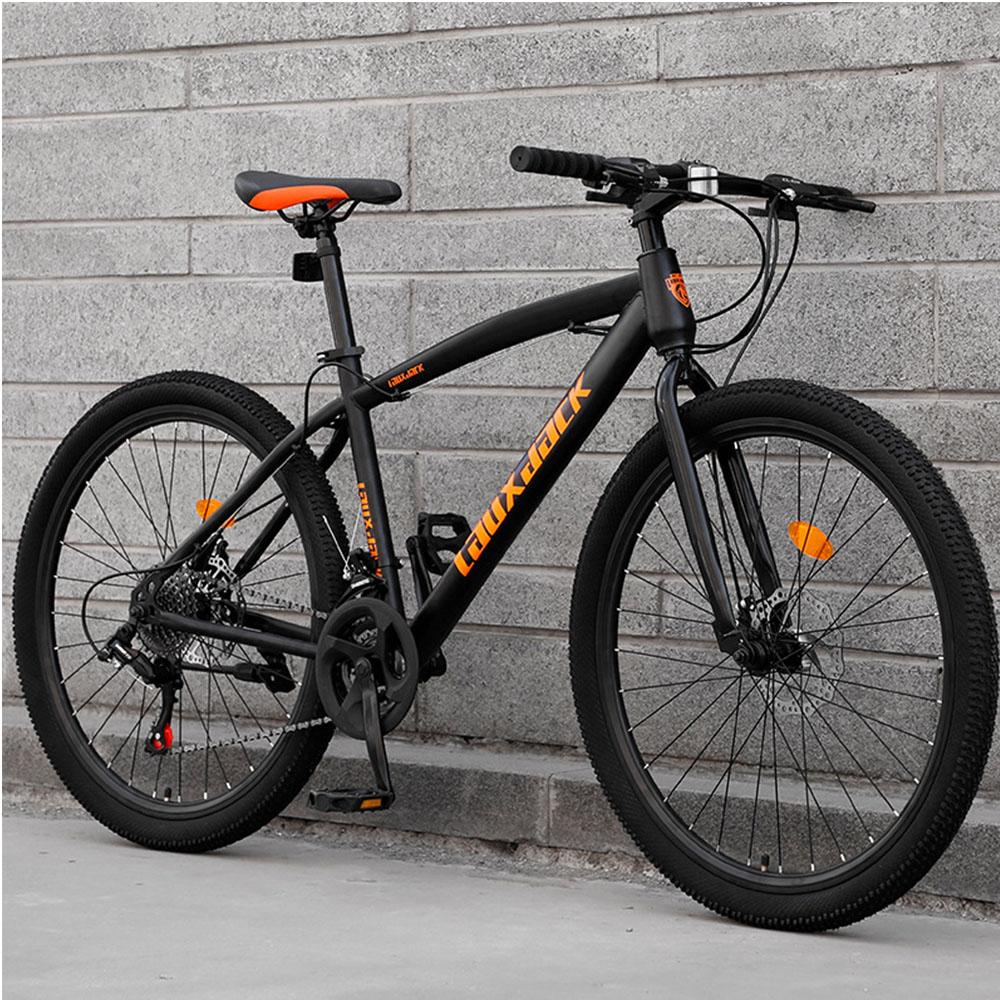 27 Tốc Độ Xe Đạp Leo Núi Bằng Thép Carbon Cao Cấp Xe Đạp Học Sinh Xe Đạp Thành Phố Nam Nữ Di Động Color: Spoke wheel grey Size: 26 Number of speeds: 21
