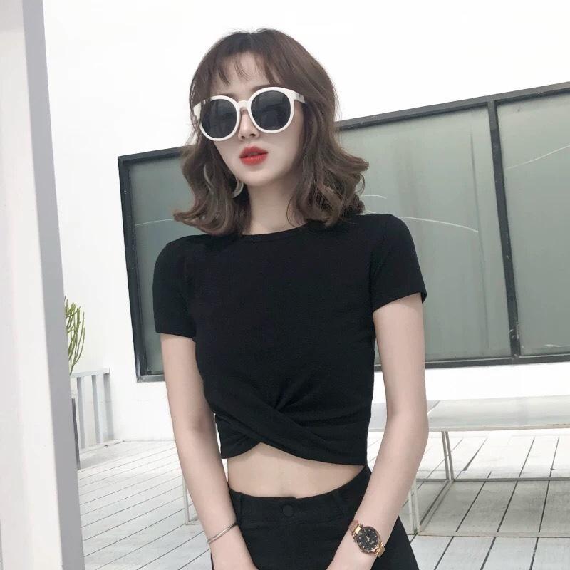 Áo croptop nữ xoắn ngực siêu đẹp