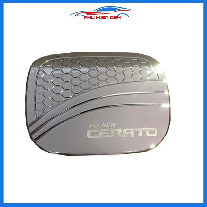 Ốp nắp bình xăng Cerato 2019 mạ crom chống trầy trang trí ô tô