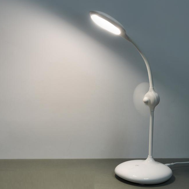 Đèn Led đa năng để bàn kèm quạt thông minh MINIGOOD phong cách Hàn Quốc - EM018
