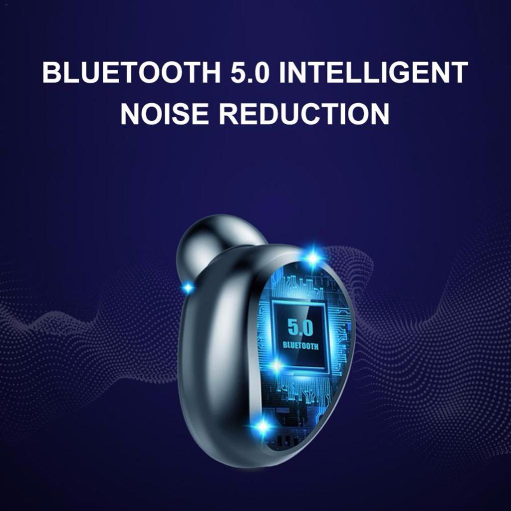 2X Mini Wireless Bluetooth 5.0 Earphones Stereo Sports Earbuds Headsets Black