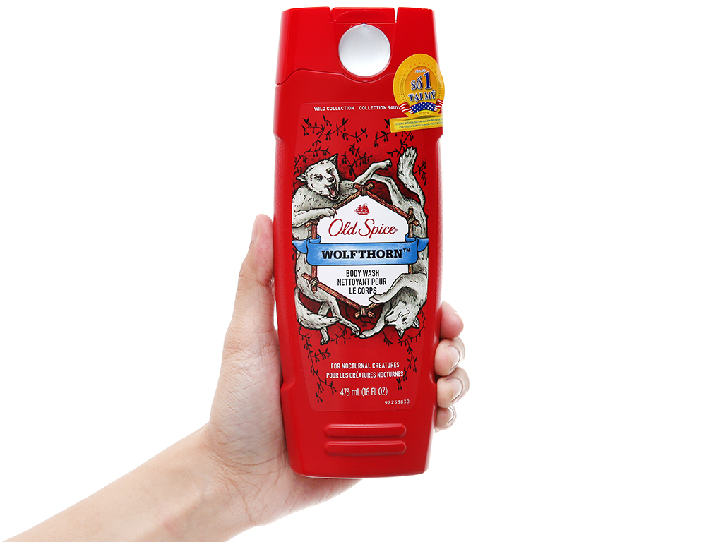 Combo sữa tắm + sáp khử mùi Old Spice Wolfthorn mẫu mới ( 473ml-73g )