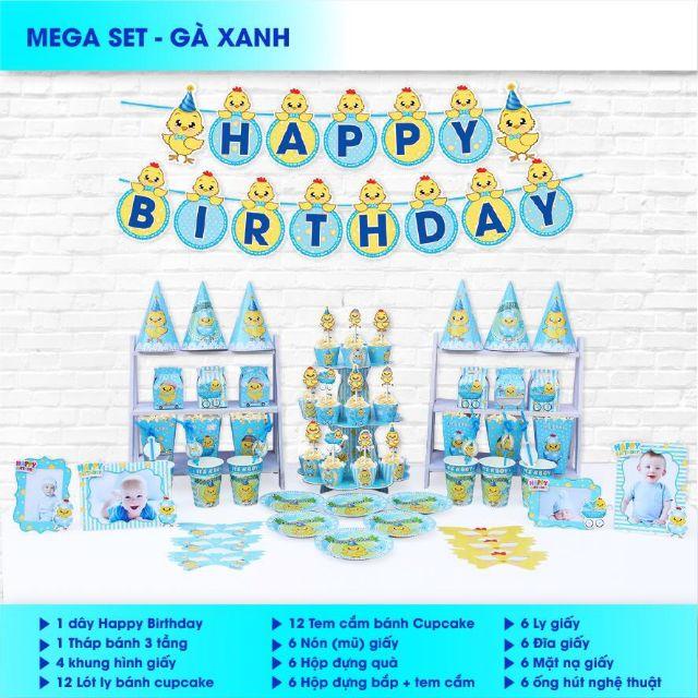 (MEGA) Set sinh nhật gà xanh