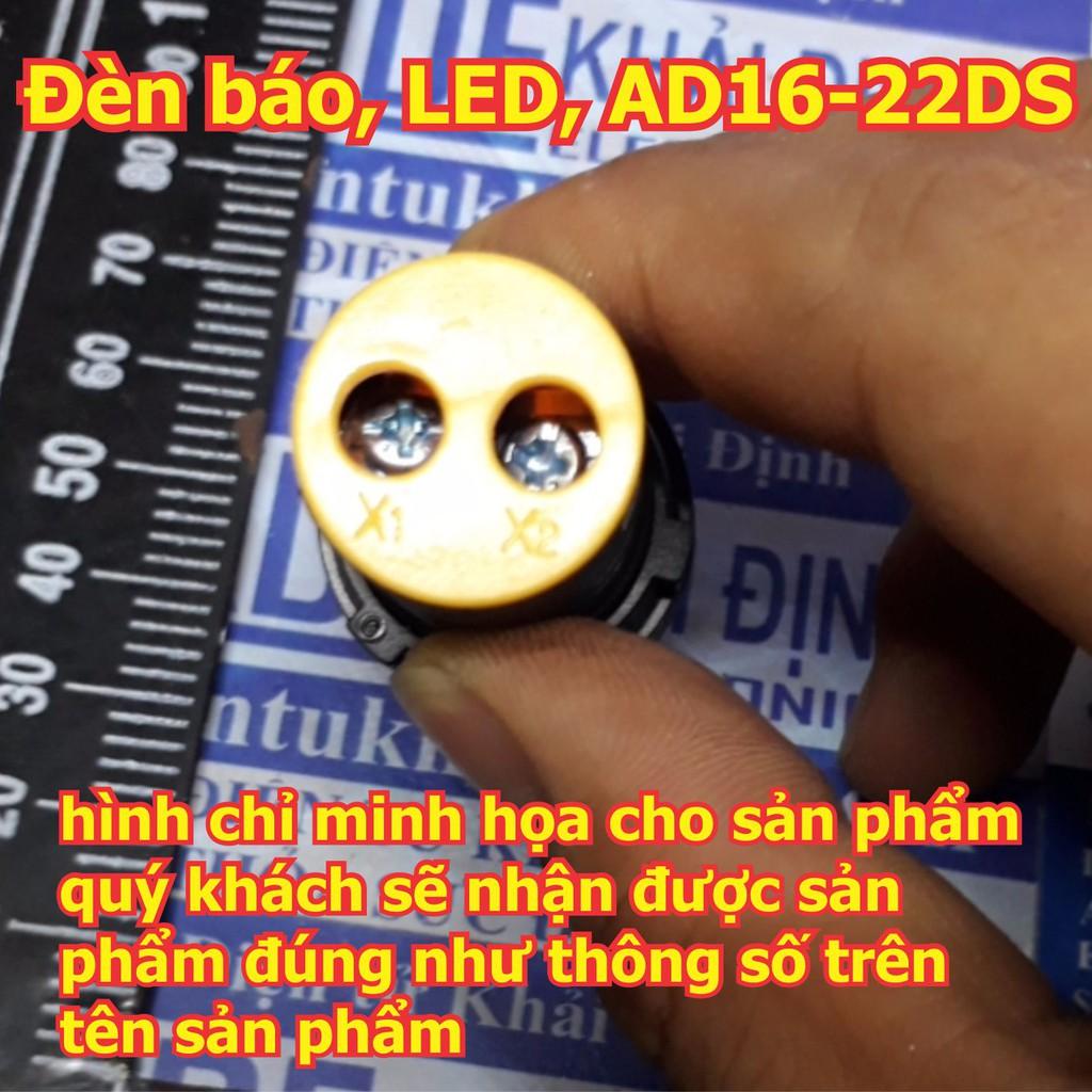 2 cái Đèn báo có điện áp, đèn báo nguồn, LED, AD16-22DS, điện áp 24V AC/DC kde5519