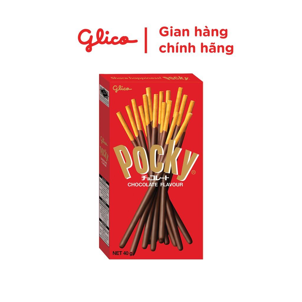 Combo 4 hộp bánh que Glico Pocky Socola 40G thích hợp làm đồ ăn vặt