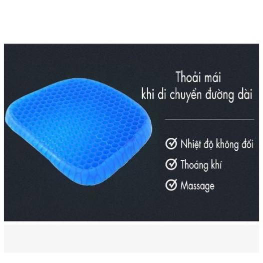 Đệm Ngồi Dạng Gel 3d Hình Tổ Ong Siêu Mát Thoáng Khí