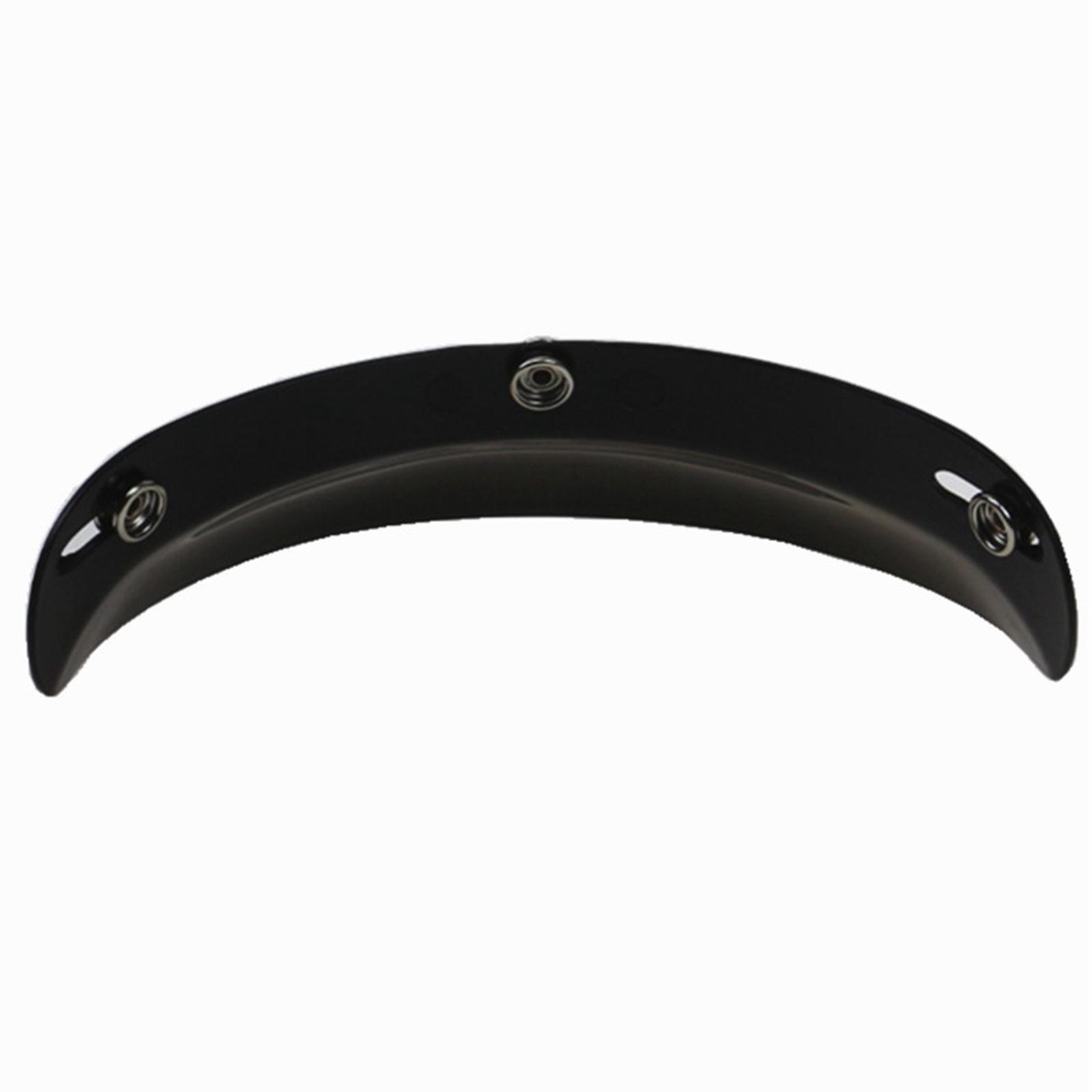 Universal Vintage 3-Snap Motorcycle Helmet Visor Sunshield Protector Shield