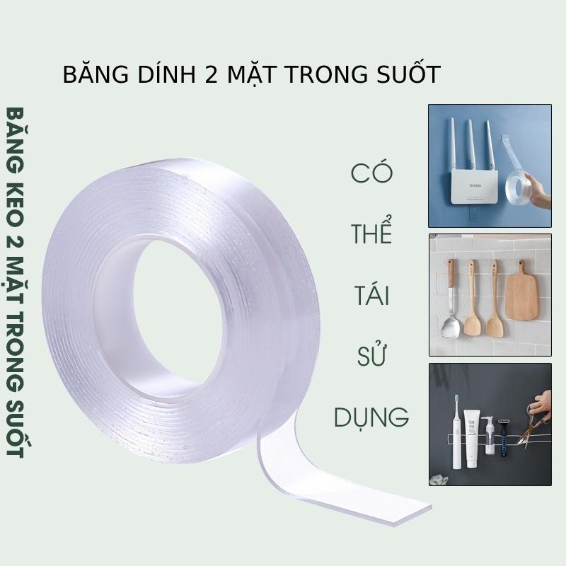 Băng dính trong suốt dài 3m dán siêu chắc 88127 KHO SỈ GIÁ GỐC 88