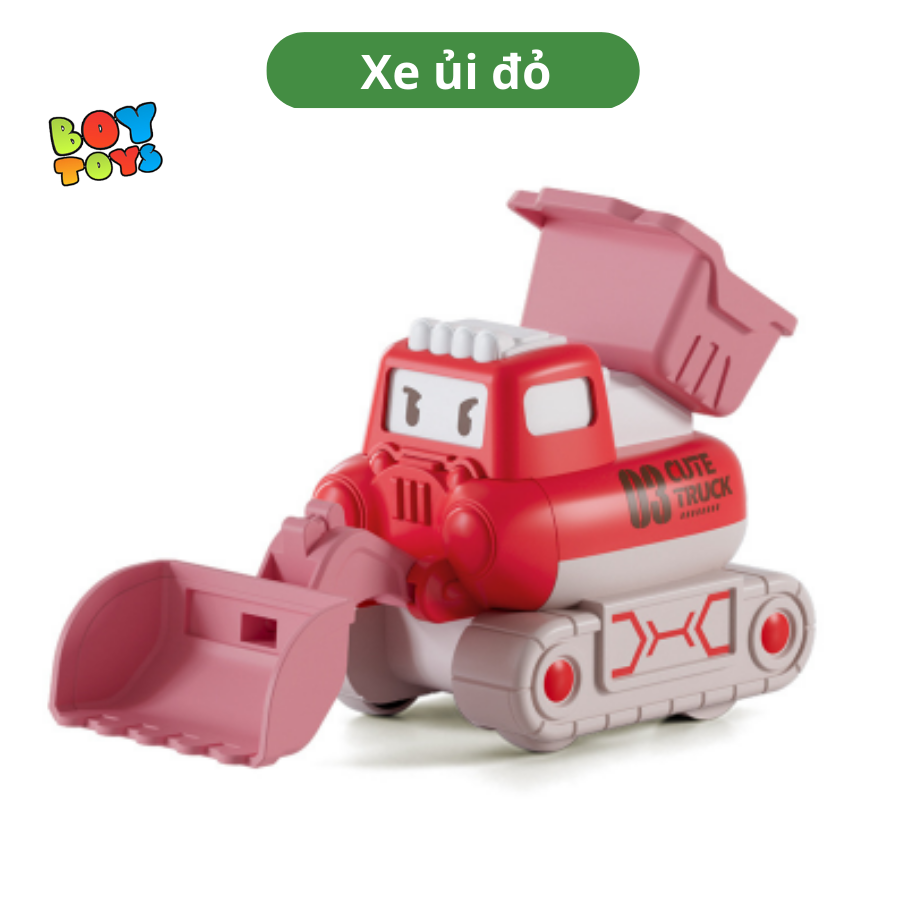 Đồ chơi xe công trình máy xúc, máy khoan, xe ủi, xe chạy cót dễ thương cho bé, đồ chơi ô tô địa hình thú vị
