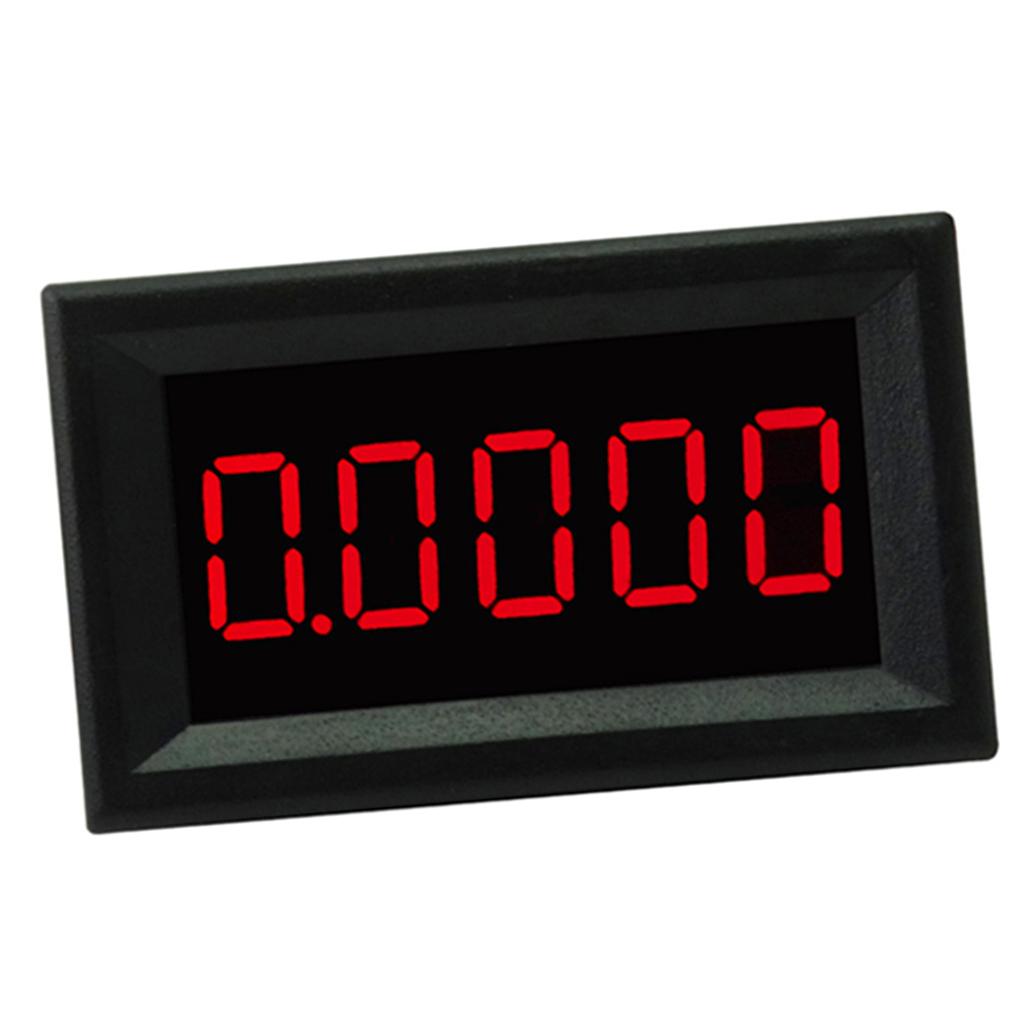 DC 3.5-30V Mini 5 Digit Digital Red LED Ammeter Current Meter Panel Car