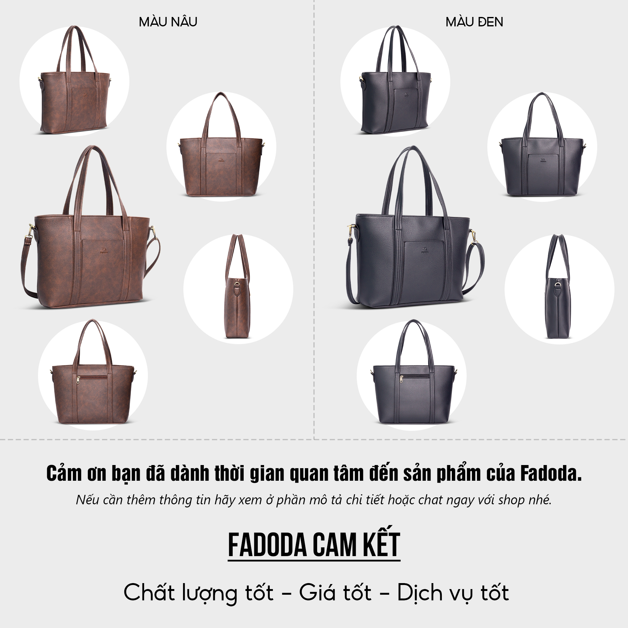 Túi xách nữ thời trang đa năng FA DO DA FTX3 nhiều màu