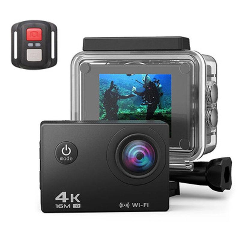 Mới Ultra HD 4K Camera Hành Động WiFi 12MP 2 inch 30M Chống Thấm Nước Pro 170D Camera Lặn Ngoài Trời có Điều Khiển Từ Xa Xe Máy