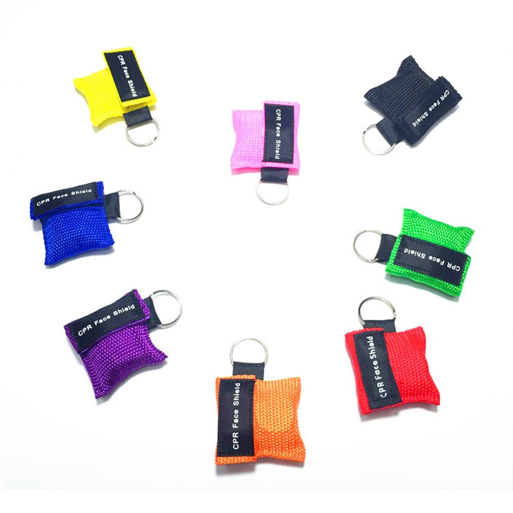 CPR Mask Keychain Emergency Survial Rescue Face Shield For First Aid