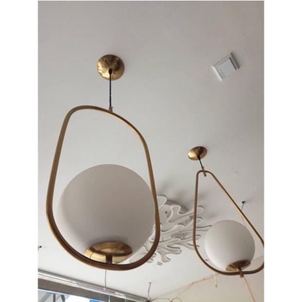 Đèn thả tô điểm hình cầu,decor nhà phong thái hiện đại DT