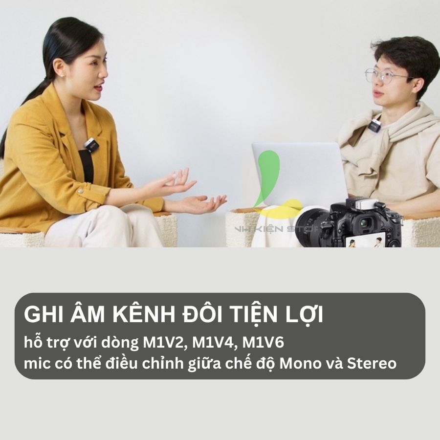 Micro thu âm không dây Boya BY-M1V1, M1V2, M1V3, M1V4, M1V5, M1V6 - Micro cài áo loại bỏ tiếng ồn chủ động công nghệ cao - Hàng nhập khẩu