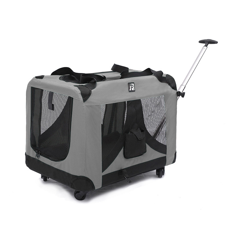 Túi kéo thú cưng chó mèo kiêm nhà di động gấp gọn khi du lịch có bánh xe tiện dụng chiều dài 75cm [SIZE siêu lớn 30KG