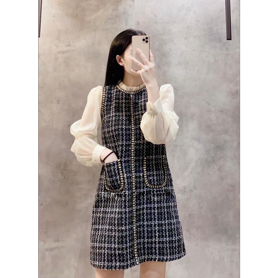 Váy dạ tay bồng