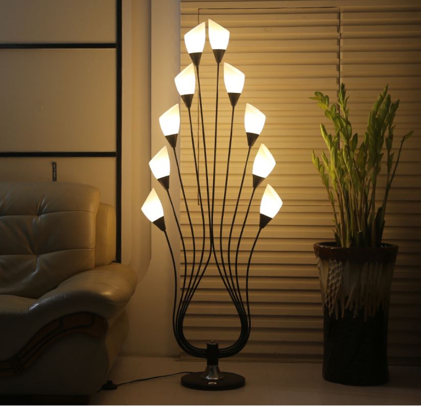 Đèn đứng MONSKY ADELIA 10 nhánh trang trí nội thất hiện đại - kèm bóng LED