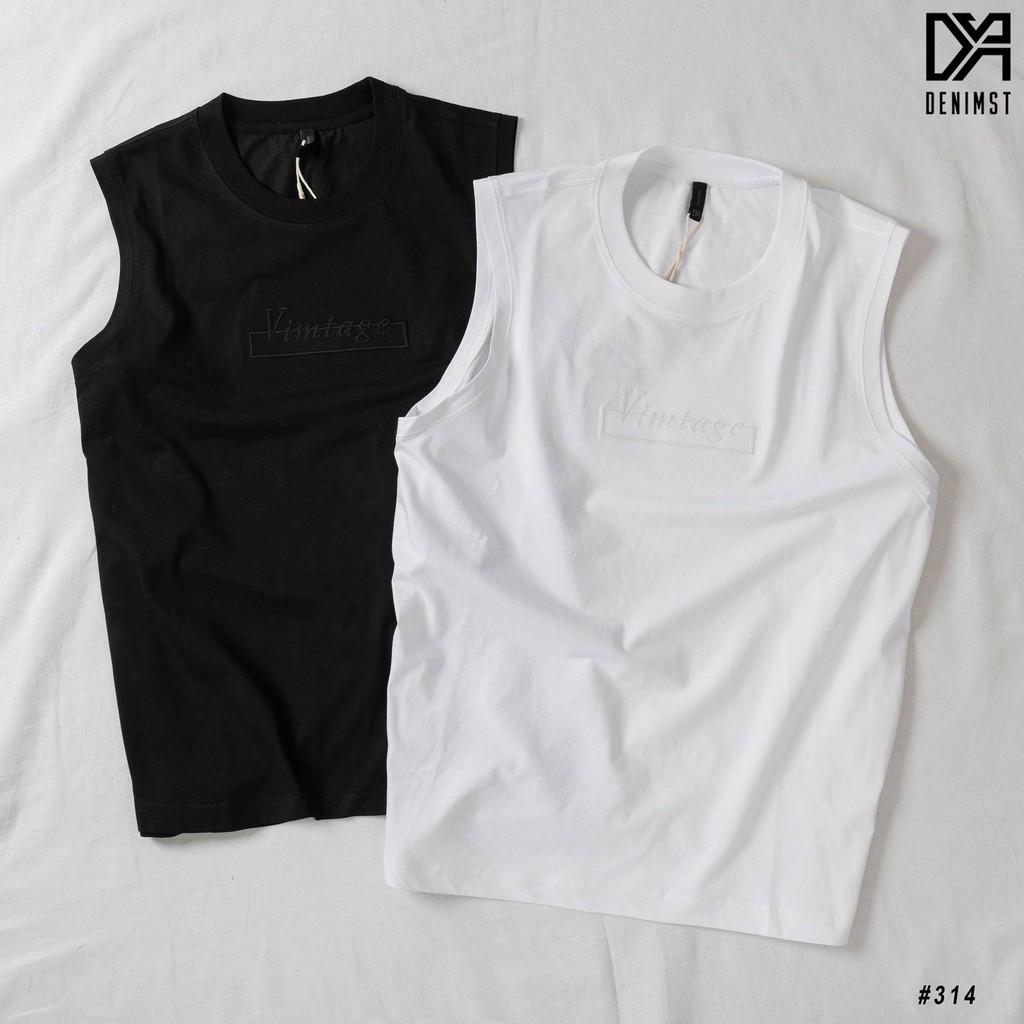 Áo tanktop VINTAGE DENIMST Chất vải cotton 100% cõ dãn, thoáng mát,thấm hút mồ hôi, form regular fit 314