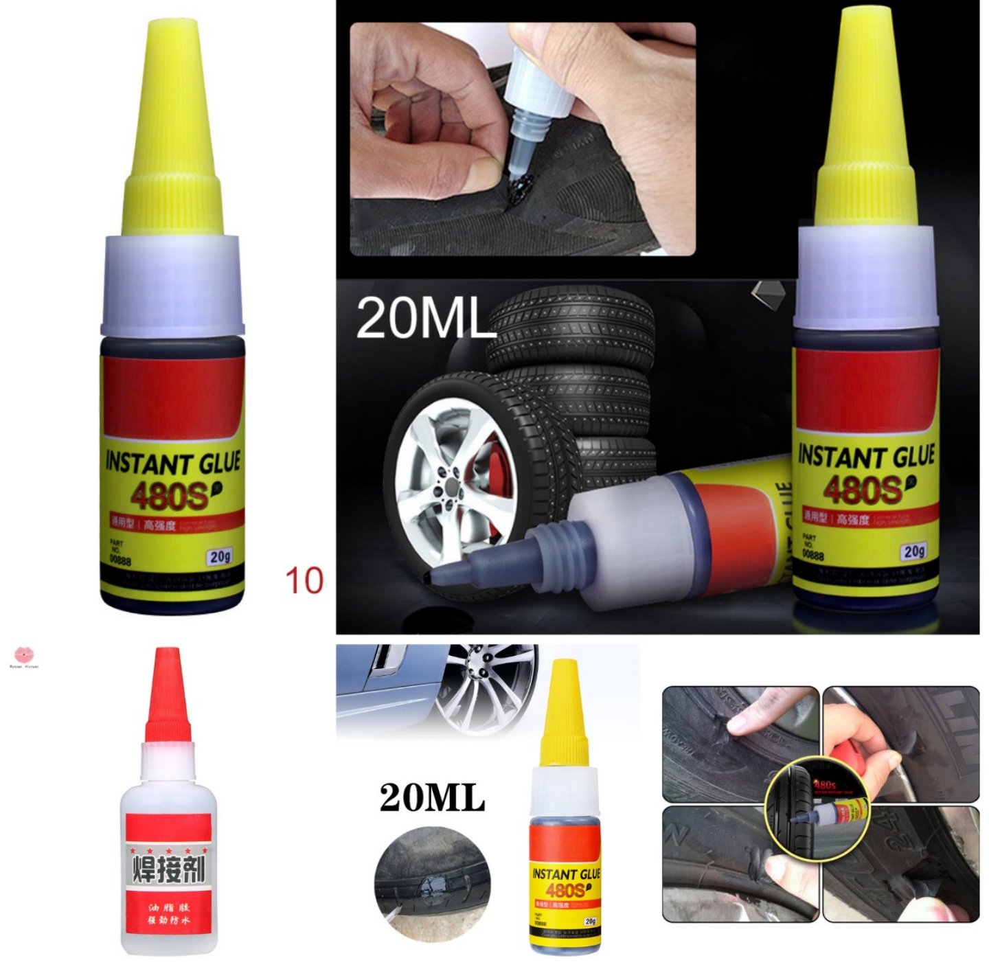CỰC CHẤT VỚI 1 LỌ KEO DÁN VÁ SỮA CHỮA LỐP XE MÁY XE HƠI ÔTÔ VÀ CÁC LOẠI LỐP XE KHÁC HÀNG CHUẨN
