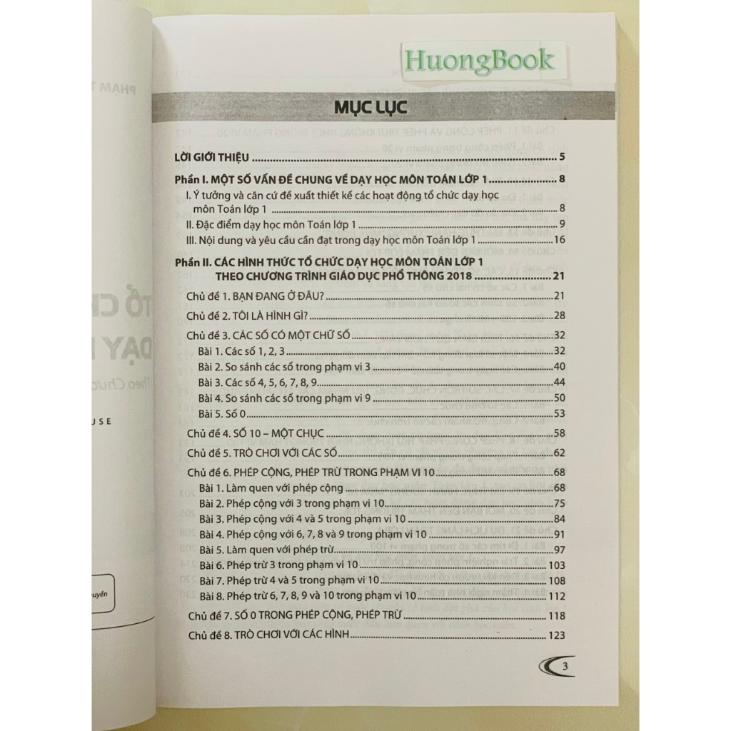 Sách - Tổ chức hoạt động dạy học môn Toán lớp 1 - SP
