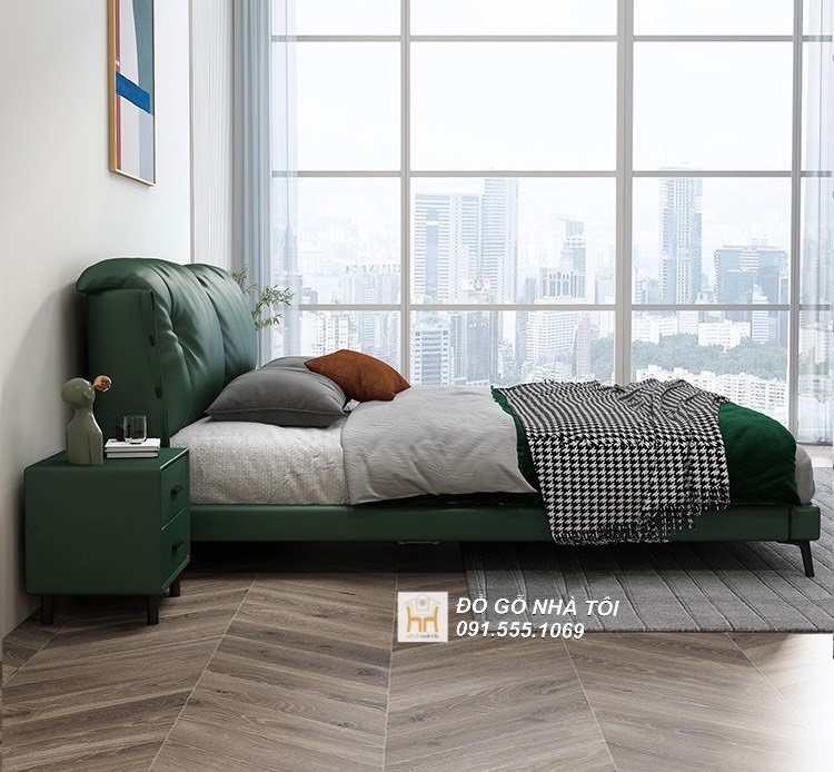 Mẫu Giường Ngủ Bọc Nệm Hiện Đại Đẹp Nhất - GNB02