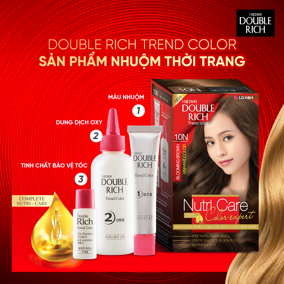 Kem Nhuộm Tóc Double Rich Beauty Color &amp; Nutri Care Trend