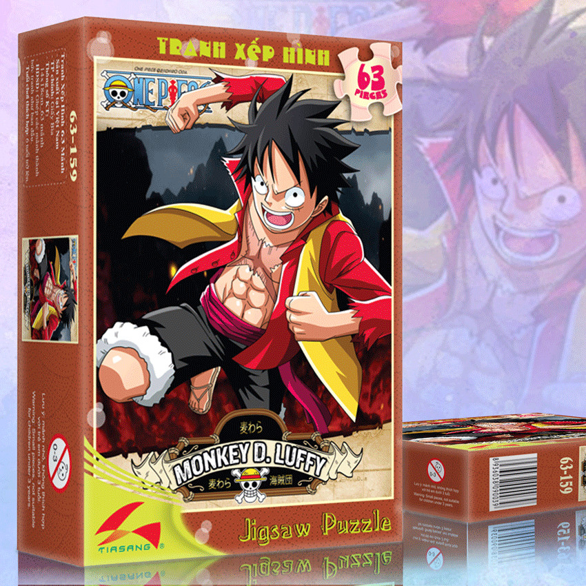 Tranh xếp hình Tia Sáng  Monkey D.Luffy