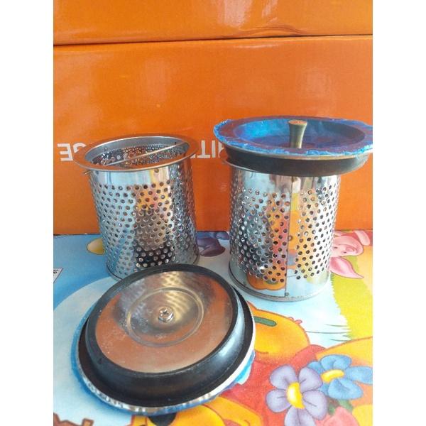 Giỏ lọc rác cho bồn rửa bát, rửa chén bằng inox 304 kèm nắp