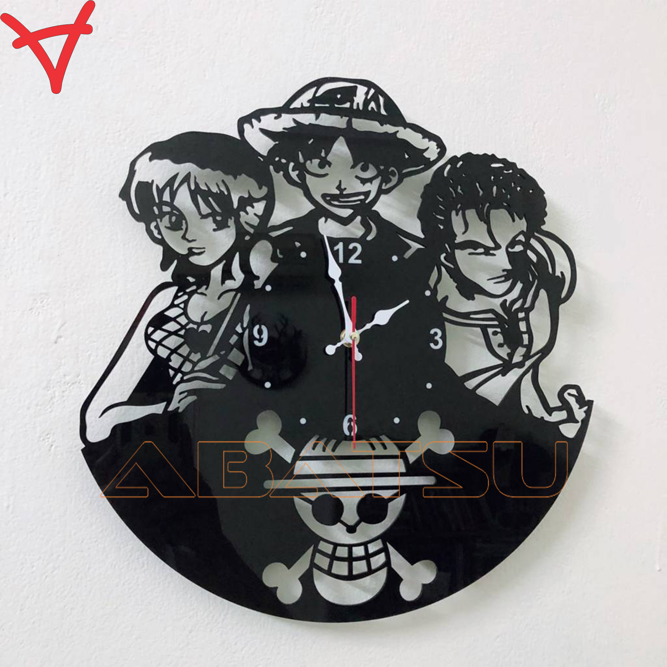 Đồng Hồ Treo Tường Abatsu Trang Trí One Piece – Biểu Tượng Hoàn Hảo Dành Cho Fan Mũ Rơm!