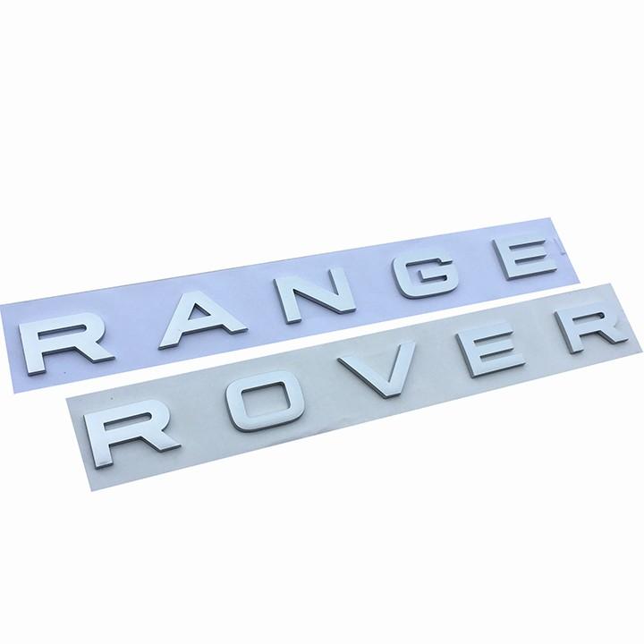 Tem Logo Chữ Nổi RANGE ROVER Dán Tráng Trí Xe - Hot
