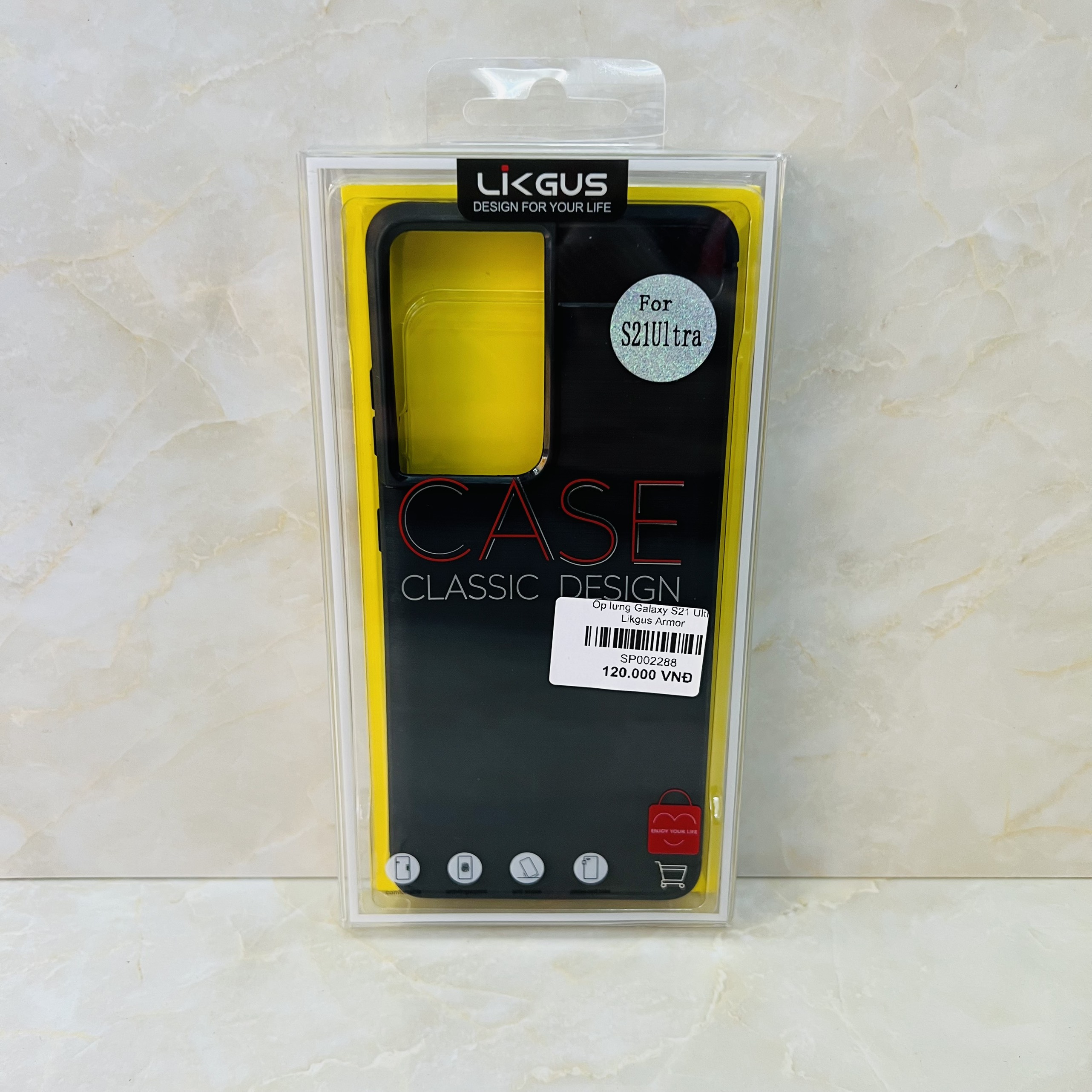 Ốp lưng dành cho Galaxy S21 Ultra Likgus Armor- Hàng chính hãng